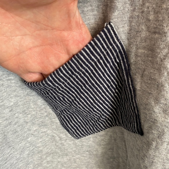 Neon Buddha Women's Long Sleeve Gray V-neck Heavy Tee Size Medium - Picture 5 of 12